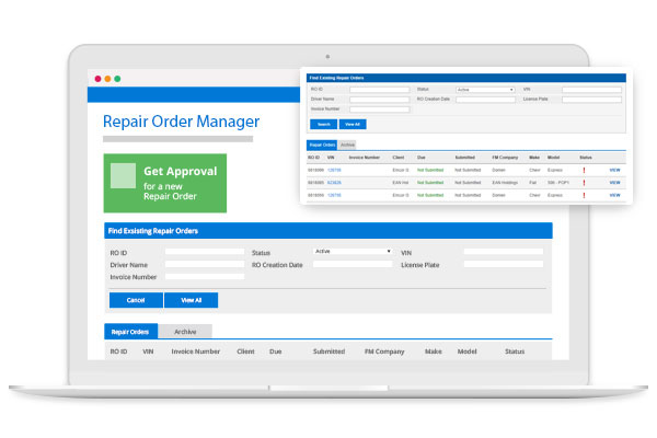 Intelligent Reporting Repair Order